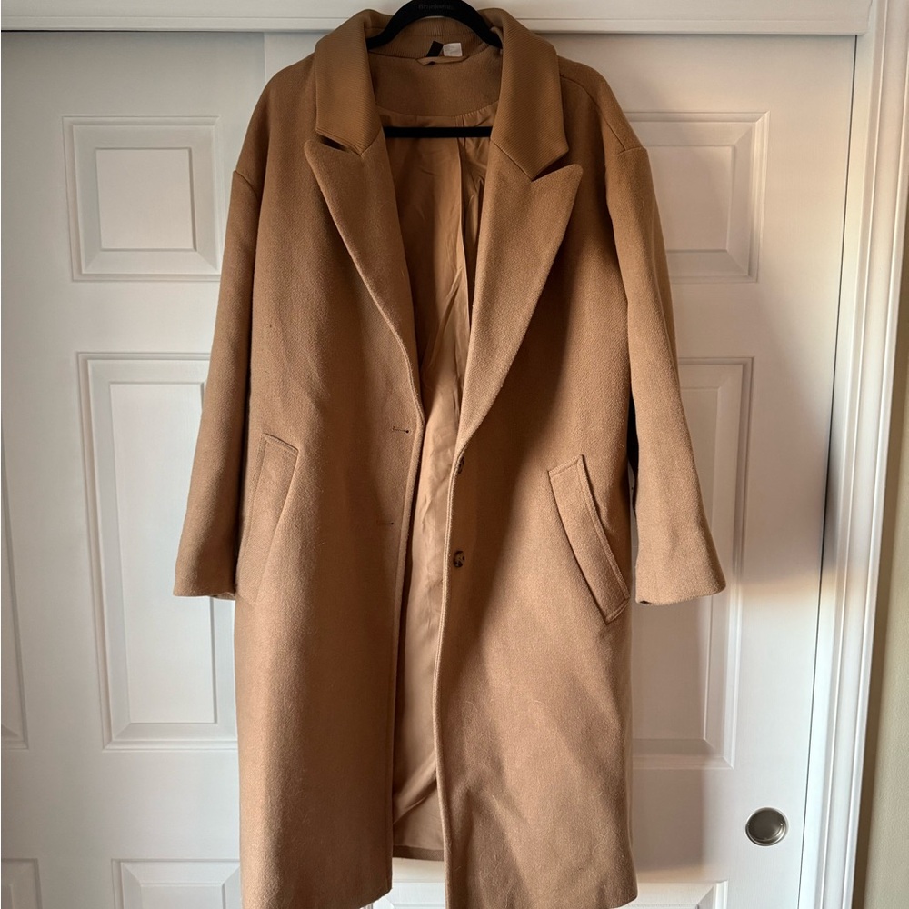 Stylish Tan Overcoat